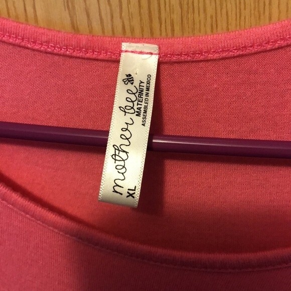 Mother bee maternity dress size XL pink with tie on side - Picture 2 of 6